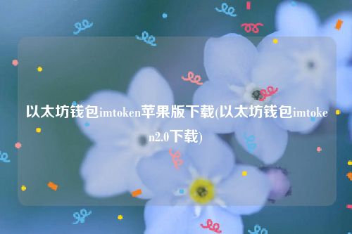 以太坊钱包imtoken苹果版下载(以太坊钱包imtoken2.0下载)